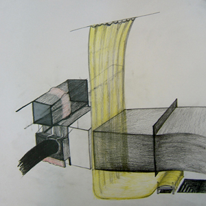 Untitled Yellow | Pencil on paper | 40x40cm