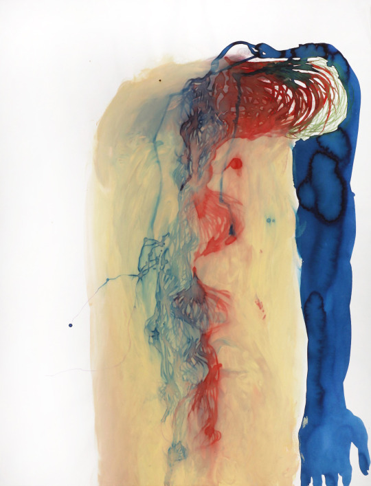 65x50 cm, ecoline, gouache, coloured pencils on paper